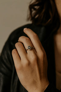 Twilight Enigma — 925 Silver Black Onyx Rings for Mysterious Elegance