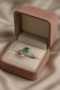 Enchanted Emerald Elegance — 925 Silver Rings for Timeless Allure