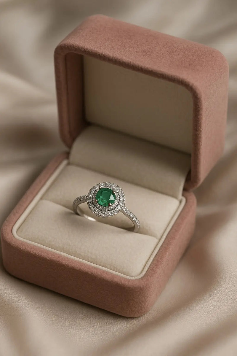 Enchanted Emerald Elegance — 925 Silver Rings for Timeless Allure