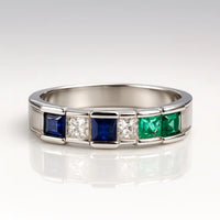 The Majestic Sapphire Symphony — 925 Silver Rings for Unforgettable Moments