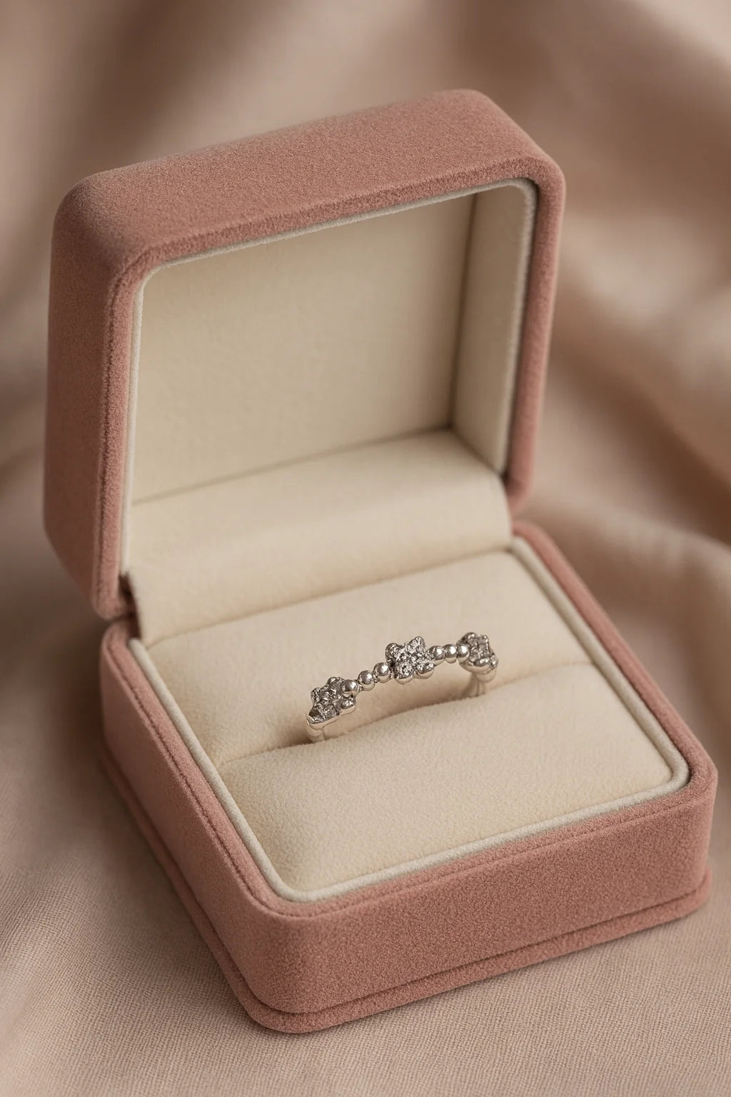 Floral Symphony — 925 Silver Diamond Rings for Nature's Elegance