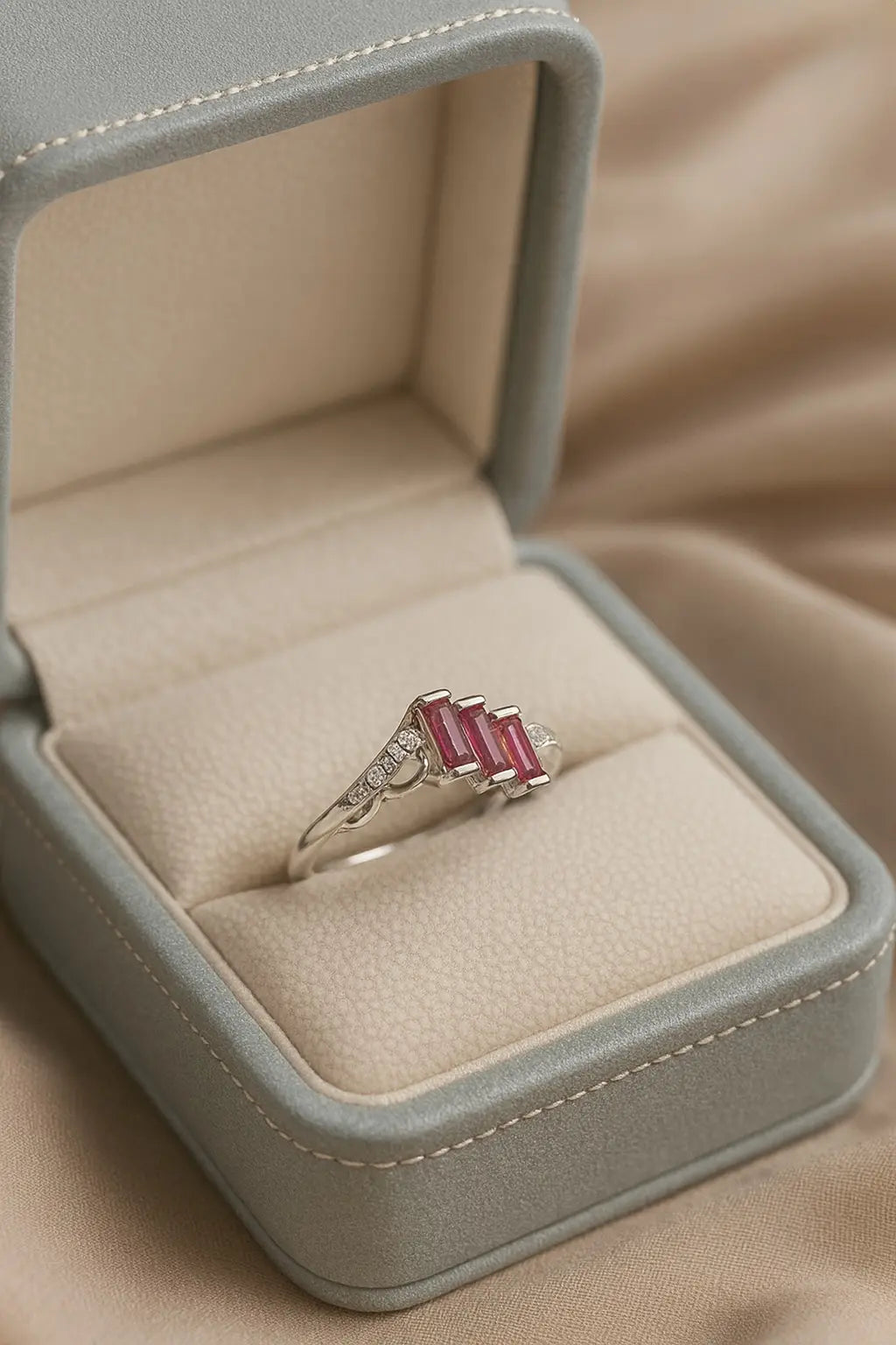 The Majestic Ruby Cascade — 925 Silver Rings for Unforgettable Moments