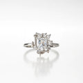 Frosted Elegance — 925 Silver Crystal Rings for Icy Enchantment