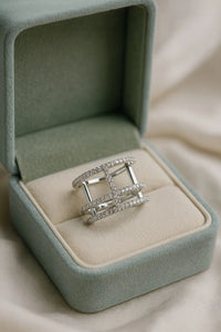 The Infinite Radiance — 925 Silver Diamond Rings for Unending Brilliance