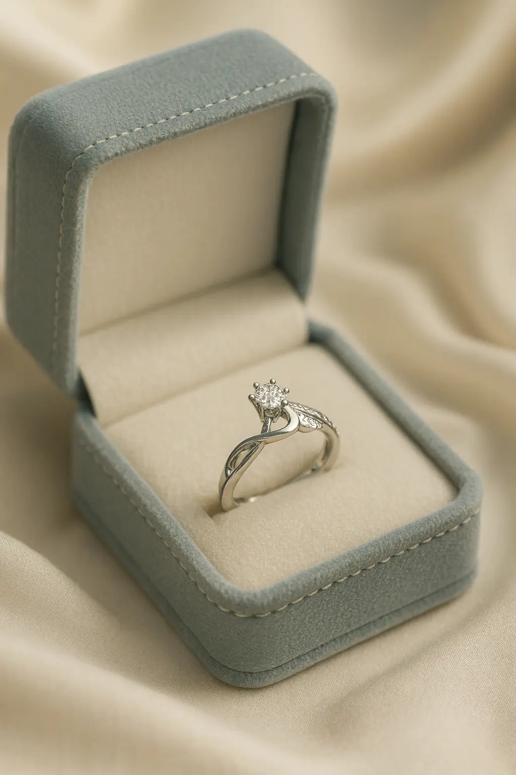 The Ethereal Princess — Luxurious Solitaire Silver Rings for Timeless Romance