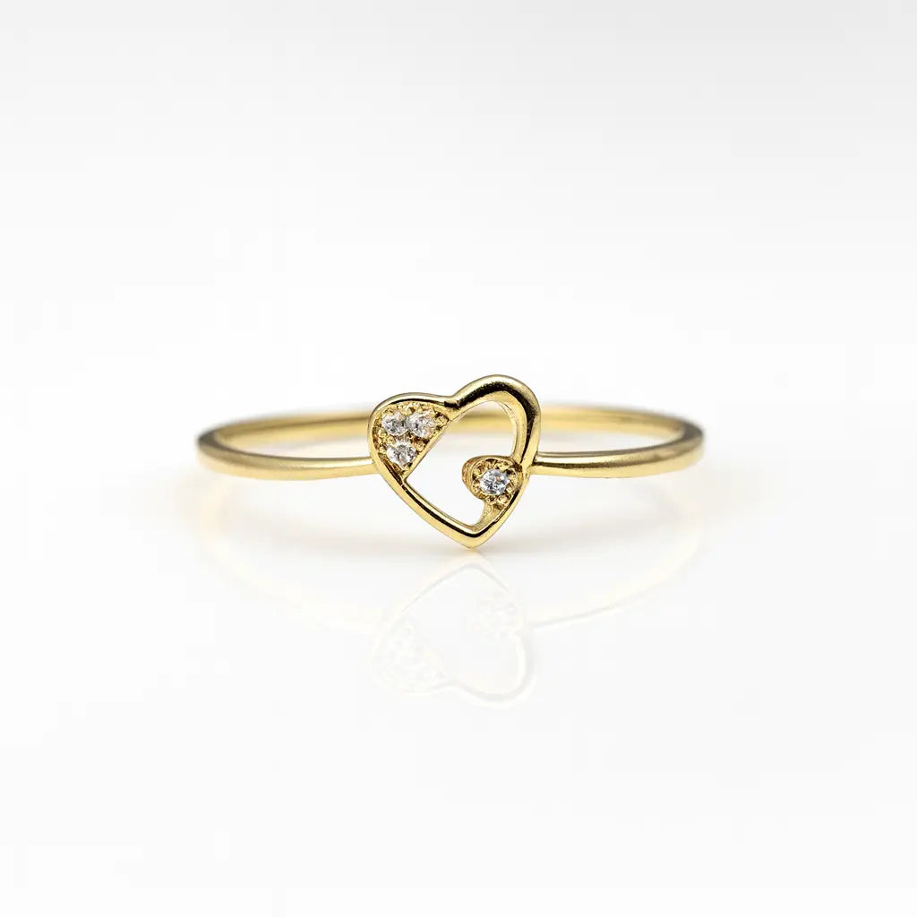 Heart's Embrace — 925 Silver Heart Rings for Infinite Love Gold Plated