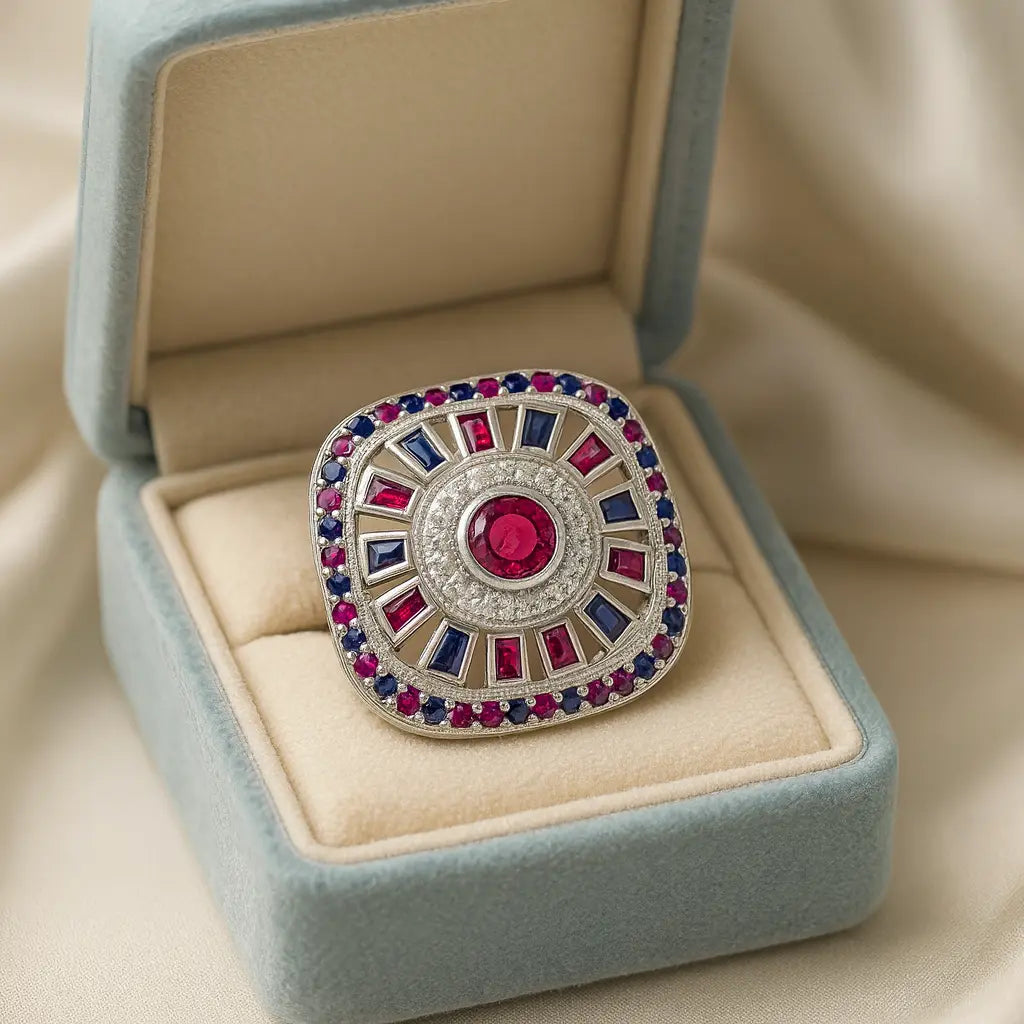 Majestic Ruby Radiance — 925 Silver Rings for Unforgettable Moments