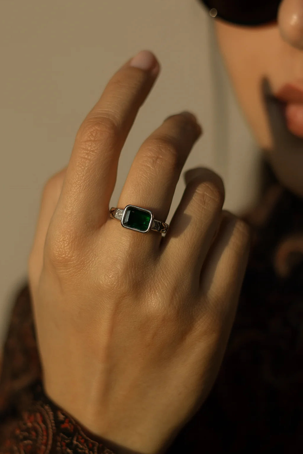 Emerald Serenade — 925 Silver Emerald Rings for Enchanting Elegance