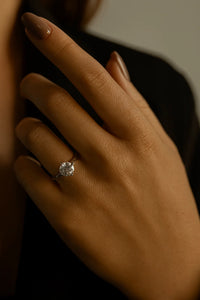Luminary Promise Solitaire — 925 Silver Diamond Rings for Love That Outshines Time