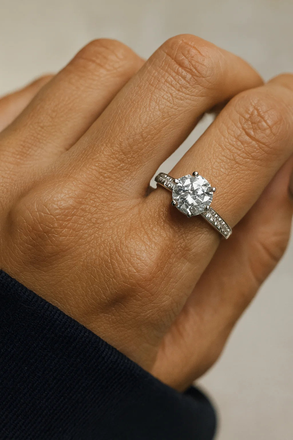 Aurora's Embrace — 925 Silver High Quality Solitare Rings for a Shimmering Promise