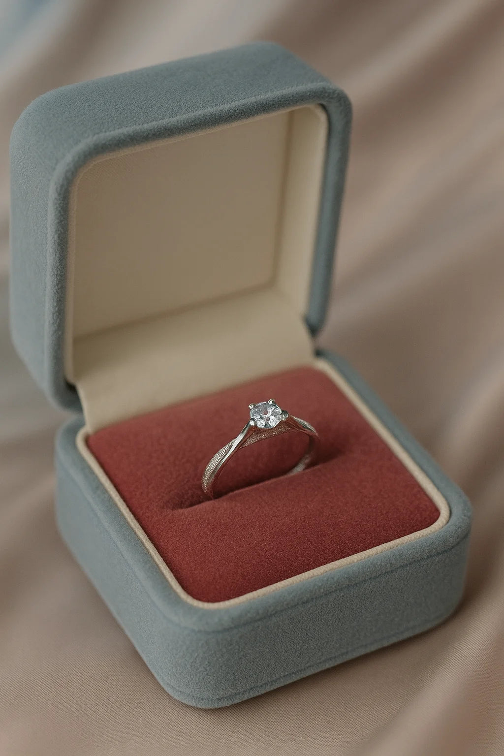 Starlit Elegance — 925 Silver Solitaire Rings for a Radiant Romance