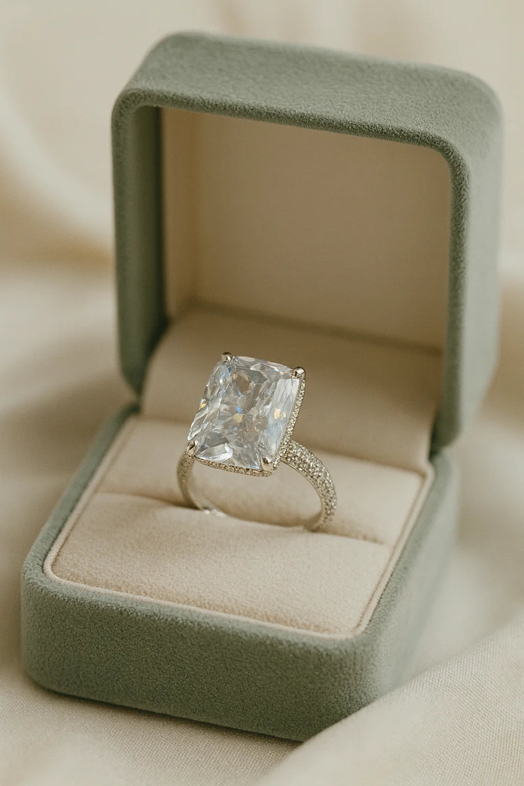 Radiant Vow Solitaire — 925 Silver Diamond Rings for Moments That Redefine Forever