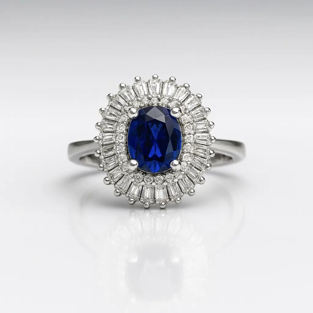 Midnight Beauty — 925 Silver Sapphire Rings for Unforgettable Evenings