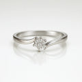 Starlit Grace — 925 Silver Cluster Diamond Rings for Radiant Brilliance