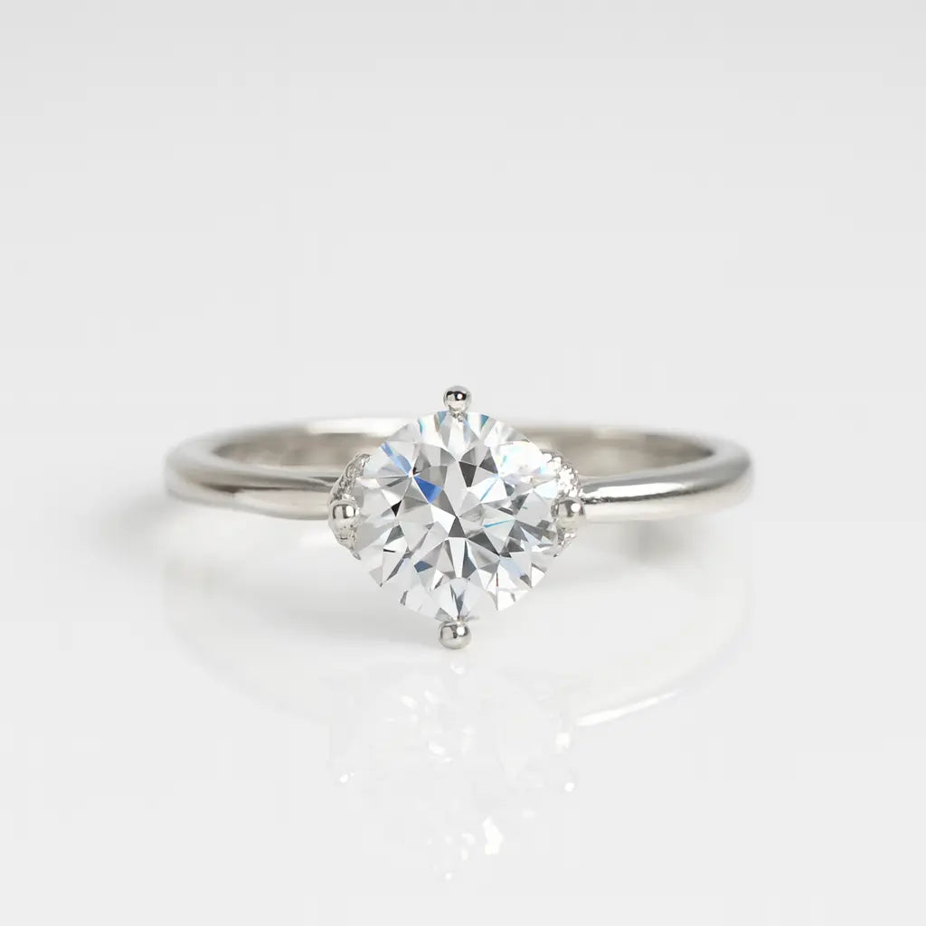 Lightbringer Splendor — Radiant Solitaire Rings Piercing the Dawn in Luxe 925 Silver