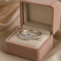 Celestial Halo — 925 Silver Solitaire Rings for Timeless Elegance