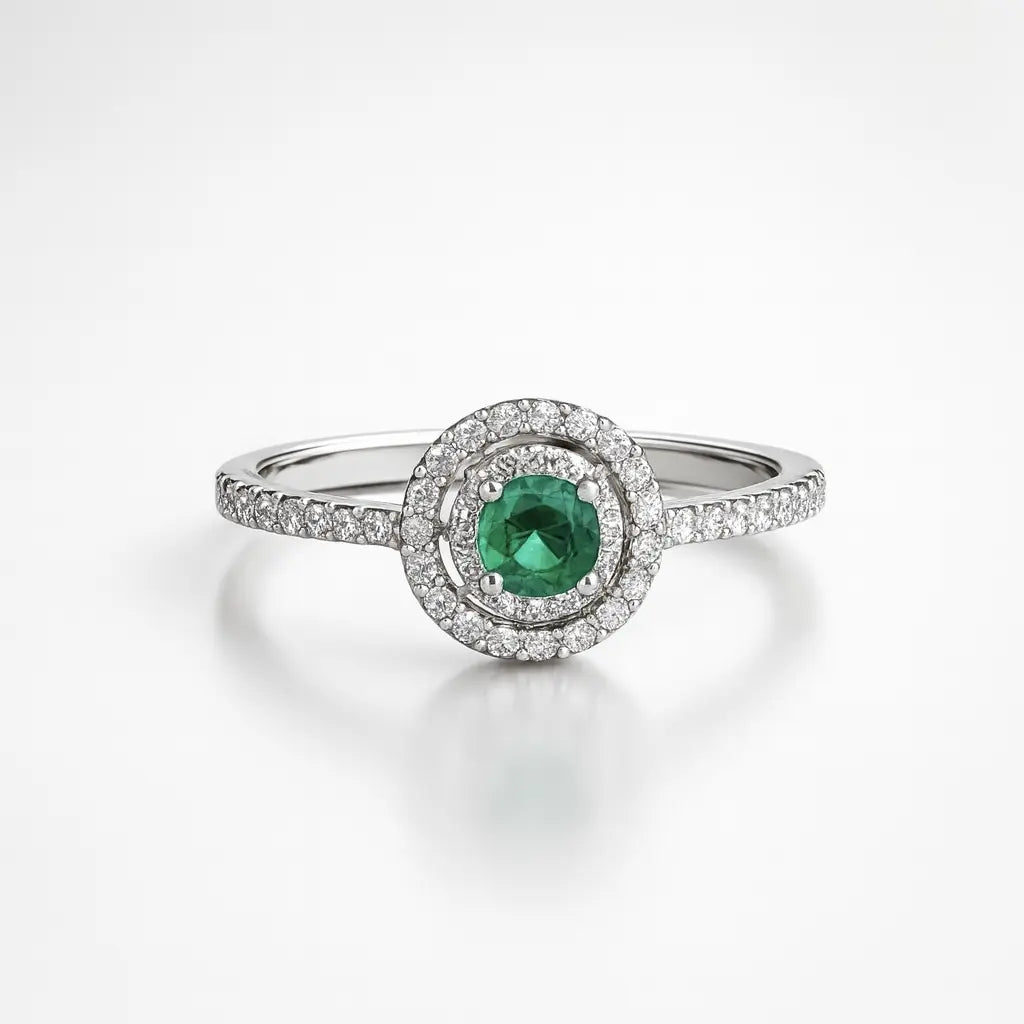 Enchanted Emerald Elegance — 925 Silver Rings for Timeless Allure