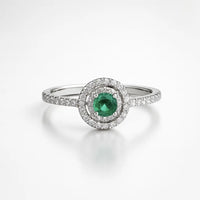 Enchanted Emerald Elegance — 925 Silver Rings for Timeless Allure