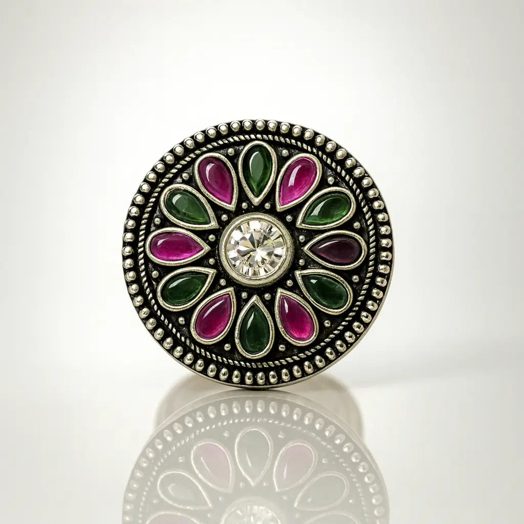 Enchanted Blossom — 925 Silver Floral Rings for Timeless Beauty