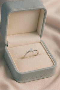 Celestial Bloom Embrace — 925 Silver Diamond Rings for Promises in Motion