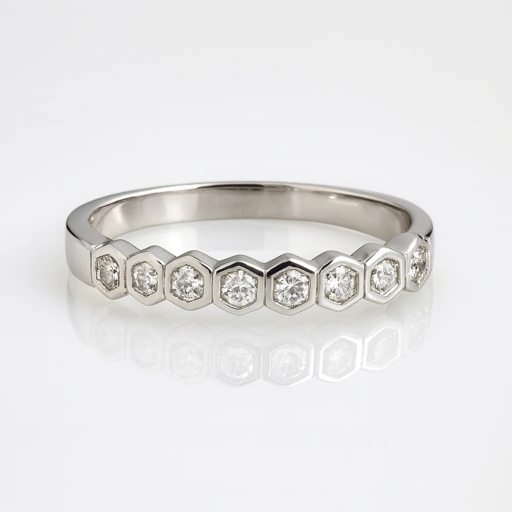 Symphony of Stars — 925 Silver Diamond Rings for Celestial Elegance