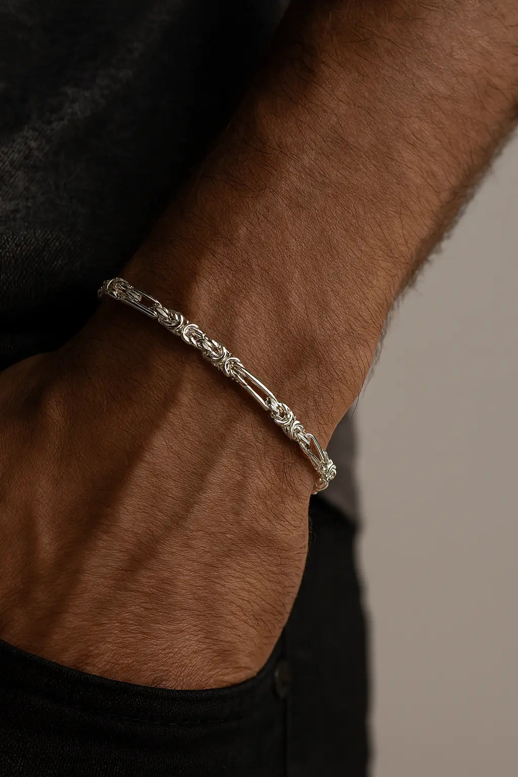 The Royal Heritage Bracelets — Premium Silver Handcrafted for Men of Strength & Elegance