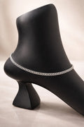 Whisper Luxe Silver Anklet – A Minimalist Poem for the Ankle