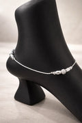 Starlit Sphere Silver Anklet – A Dainty Orbit of Everyday Radiance