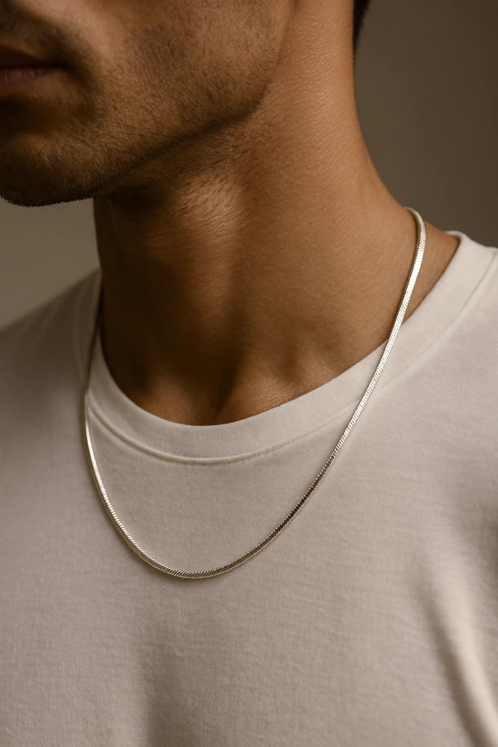 Premium Silver Sleek Snake Chain for Men – Minimalist Daily Wear