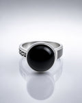 The Royal Shadow Rings — 925 Silver Men’s Vintage Onyx Band for Power, Legacy & Timeless Class