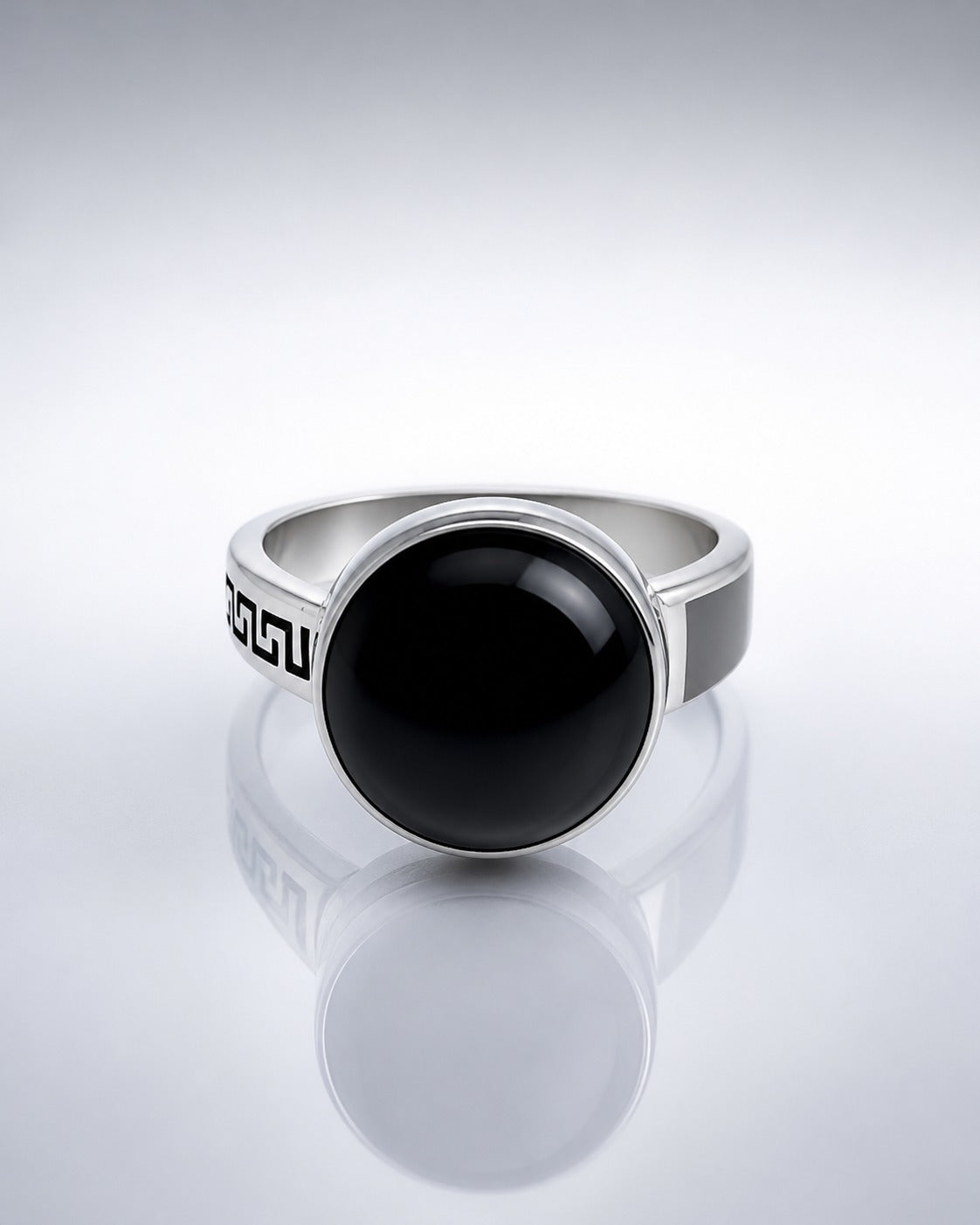 The Royal Shadow Rings — 925 Silver Men’s Vintage Onyx Band for Power, Legacy & Timeless Class