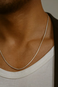 Premium Silver Snake Chain – Minimalist, High-Shine