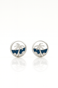 Enchanted Waves: Luxurious Oxidised Silver Oceanic Earrings