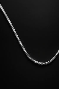 Minimalist Silver Box Chain  – Sleek Everyday Elegant Jewelry