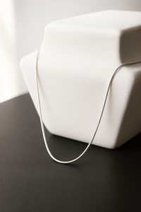 Premium Silver Snake Chain – Minimalist, High-Shine