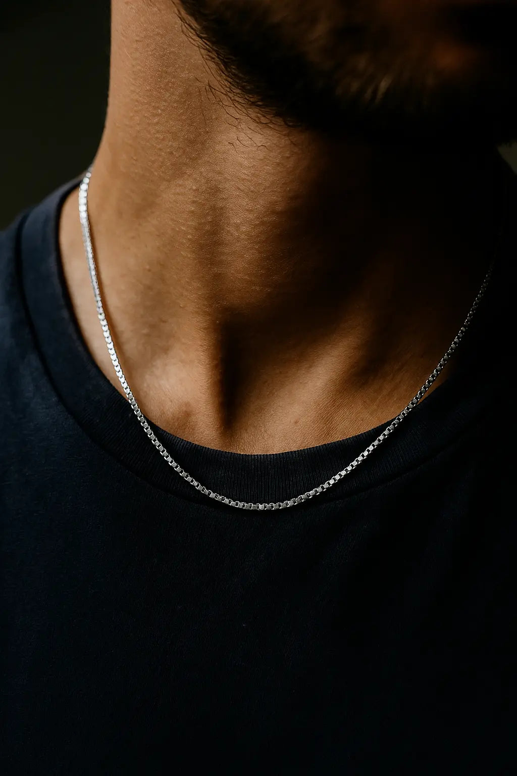 Premium Silver Box Chain for Men – Minimal, Durable & Modern