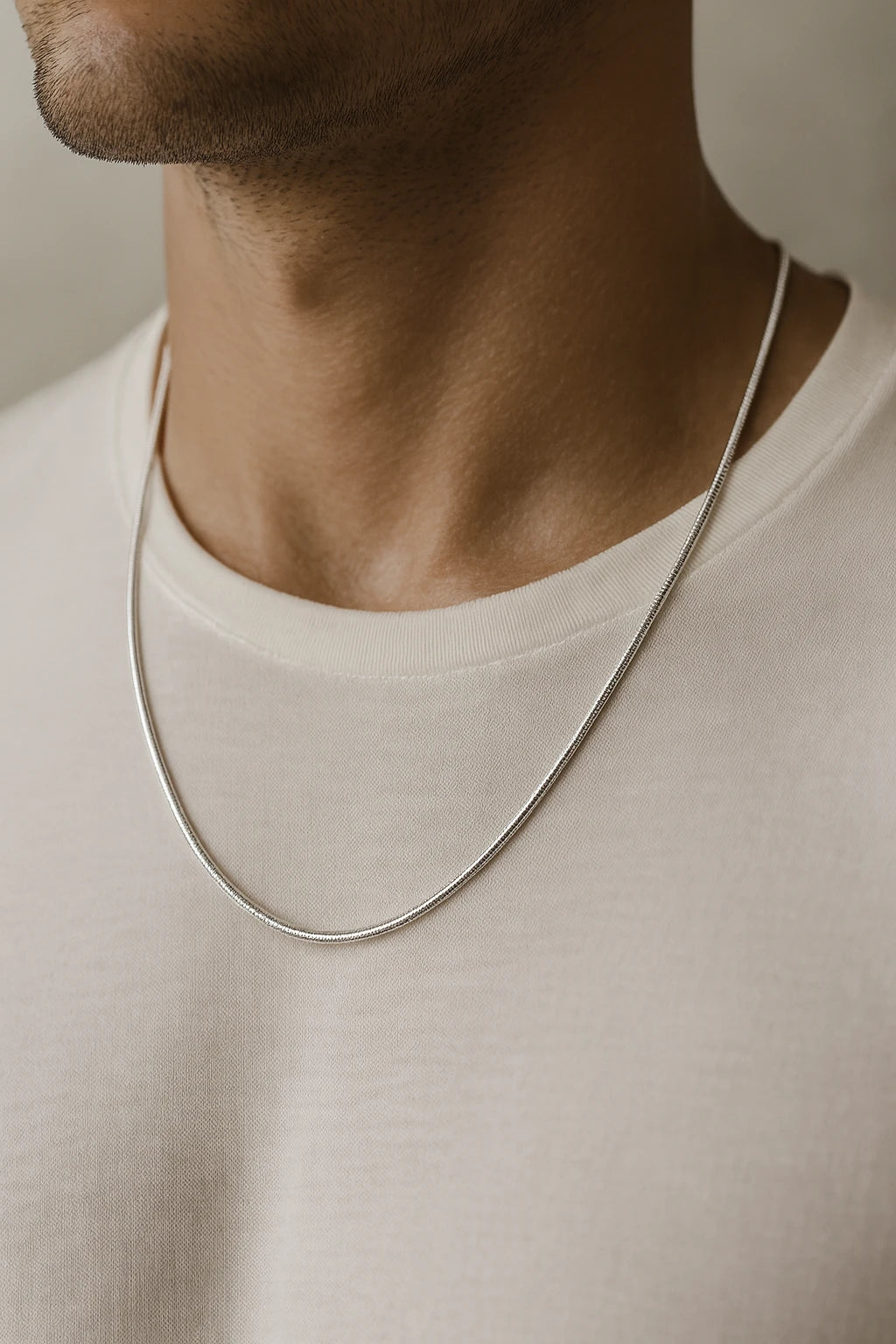 Premium Silver Snake Chain – Minimalist, High-Shine