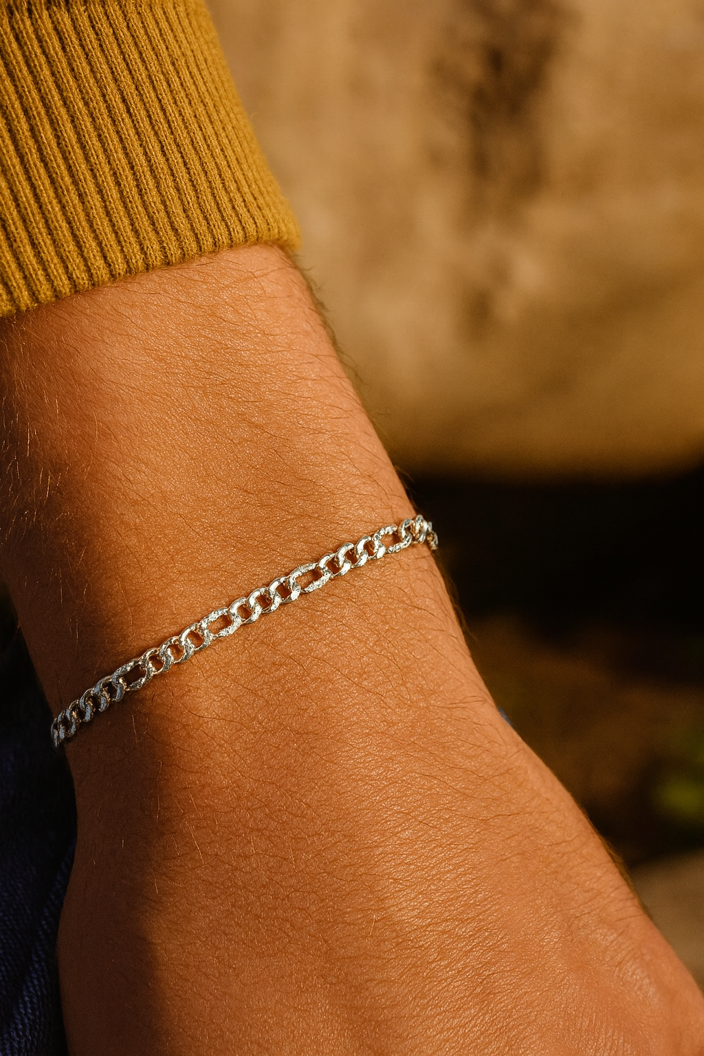 Whisper-Link Silver Bracelet – The Lightweight Effortless Elegance