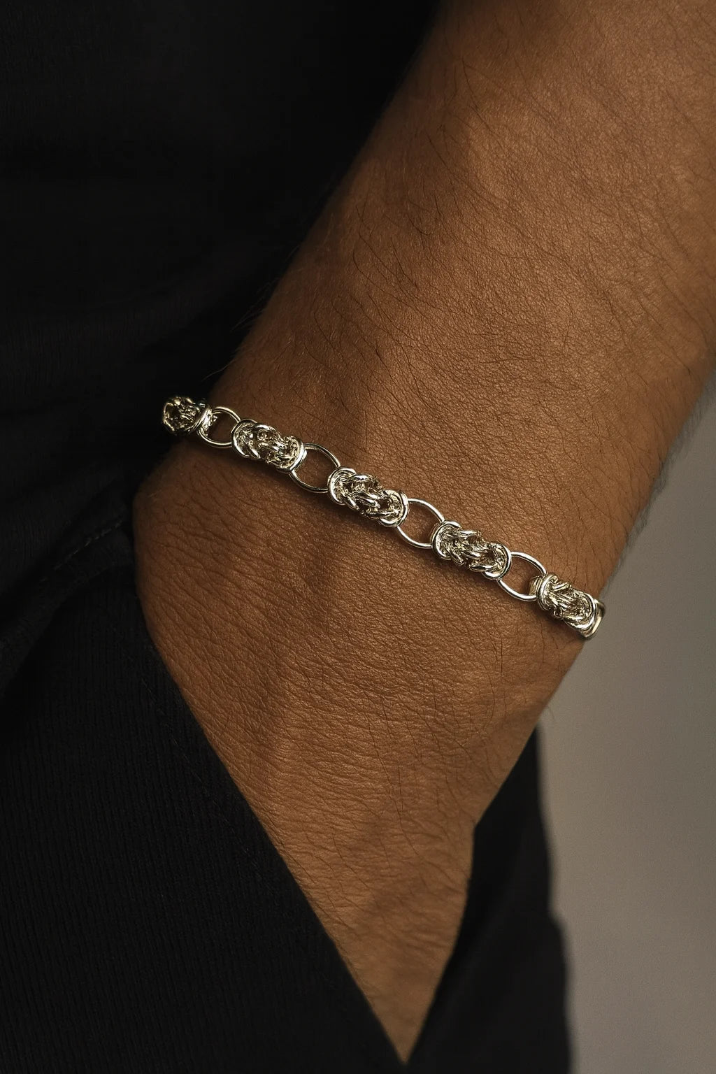 Handcrafted High Quality Silver Bracelet for Men – Premium Designer Style Bracelet