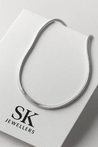 Premium Silver Sleek Snake Chain for Men – Minimalist Daily Wear