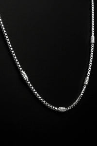 Eternal Edge Silver Chain – Precision-Cut Box Links for Modern Masculine Refinement