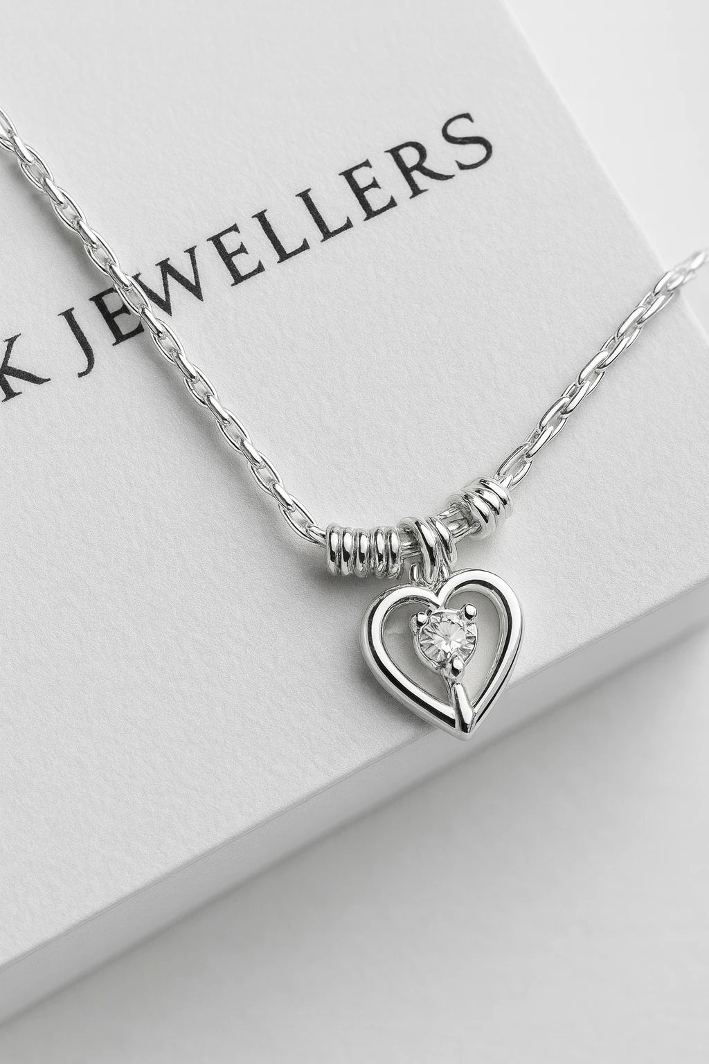 Eternal Heartbeat 925 Sterling Silver Anklet with Dazzling Crystal Charm
