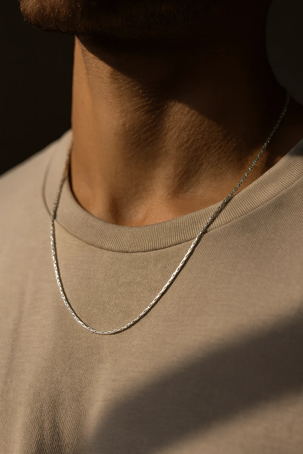 Men’s Premium Silver Chain – Minimal Design, Hypoallergenic & Long-Lasting Shine