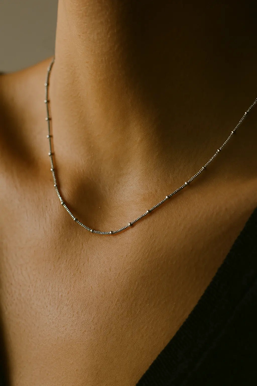 Minimalist Dotted Chain – Premium Sterling Silver Everyday Essential