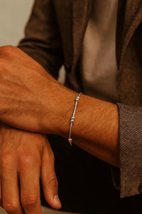 Minimalist Premium Silver Bead Unisex Bracelet – Delicate  Everyday Jewelry