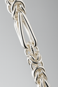 Premium Silver Byzantine Link Bracelet for Men | Handmade Statement Bracelet