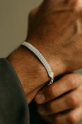 Men’s Classic Premium Silver Woven Bracelet – Minimalist Everyday Accessory