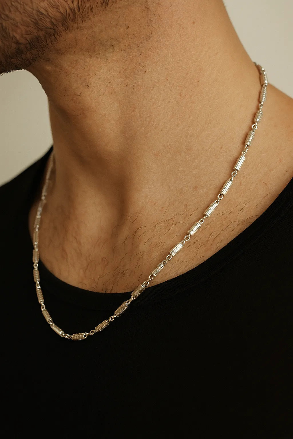 Men’s premium Silver Figaro Chain – Lightweight