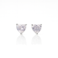 Twilight Elegance: Mesmerizing Oxidised Silver Heart Earrings