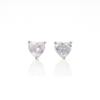 Twilight Elegance: Mesmerizing Oxidised Silver Heart Earrings